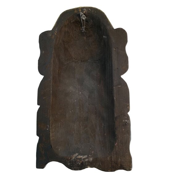 Handcrafted Chinese Guan Gong Yu Warrior Mask Wall Art Decor 16"x9" I10724 - Picture 3 of 9